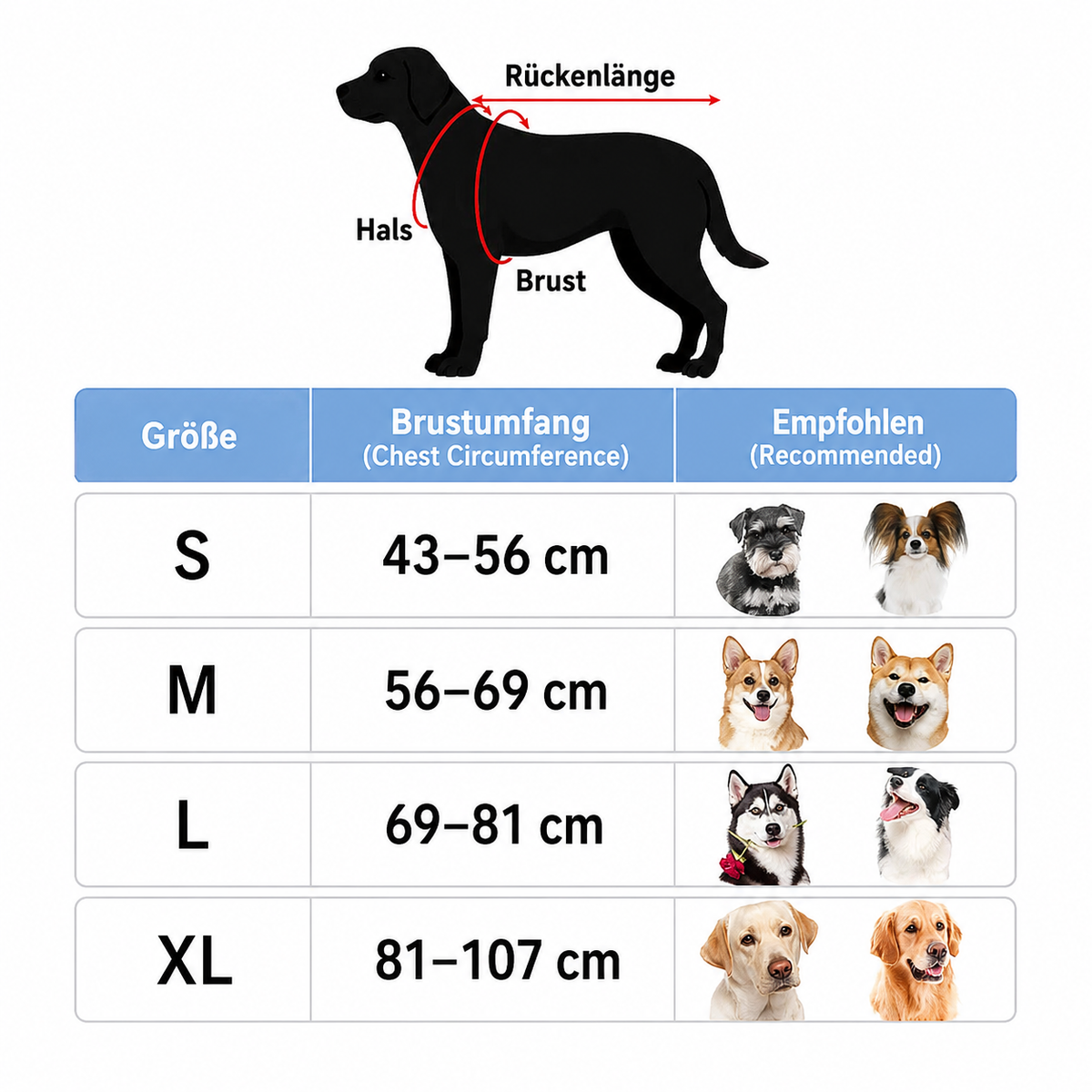 Carla | Reflektierendes Geschirr für starke Hunde