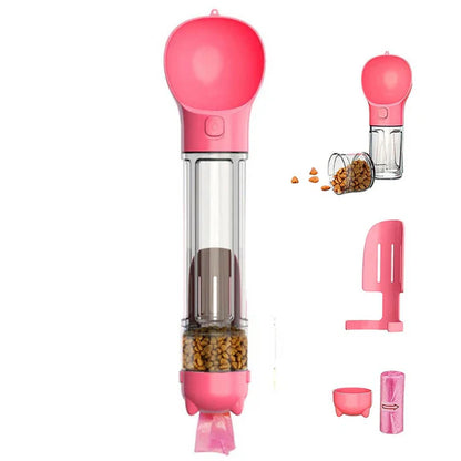 Doro | Tragbare Trinkflasche für Hunde mit Snackfach und Schaufel