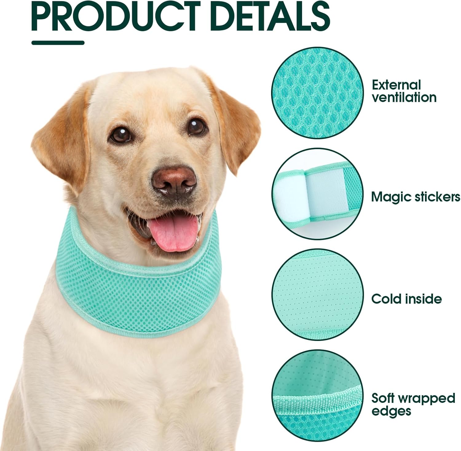 Joy | Hundehalsband mit kühlendem Effekt - Leicht & verstellbar für den Sommer