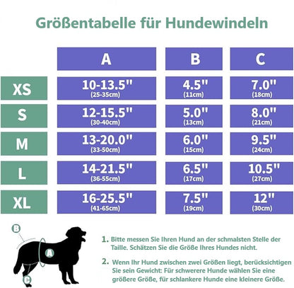 Steffi Bequeme Baumwollwindeln für Hunde