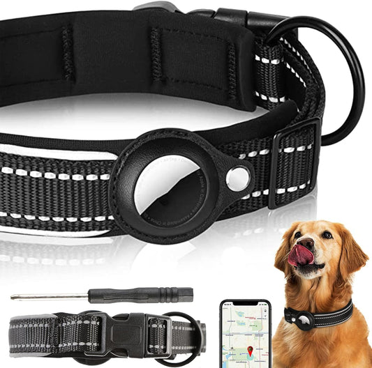Alfred Reflektierendes Hundehalsband mit AirTag