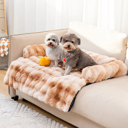 Nikolaus Weiches Hundebett mit Plüschbezug für das Sofa