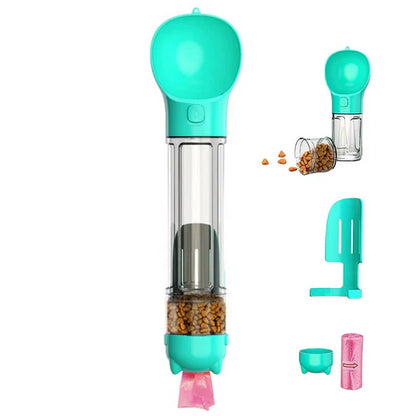 Doro | Tragbare Trinkflasche für Hunde mit Snackfach und Schaufel