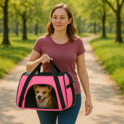 Atmungsaktive Hundetasche mit Belüftungspaneelen und Trageriemen | Tailgo Bag