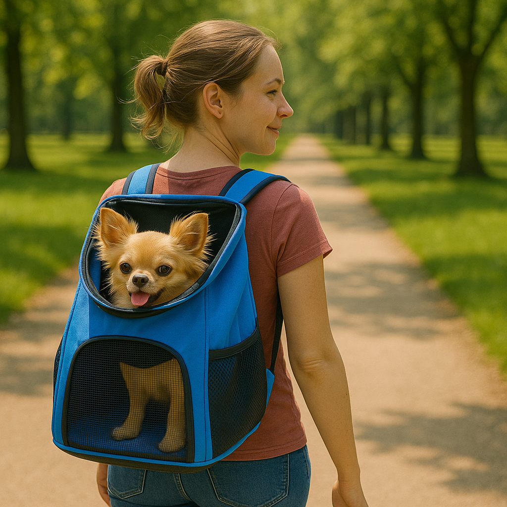 Atmungsaktiver Hunderucksack für Spaziergänge und Reisen | AirPack