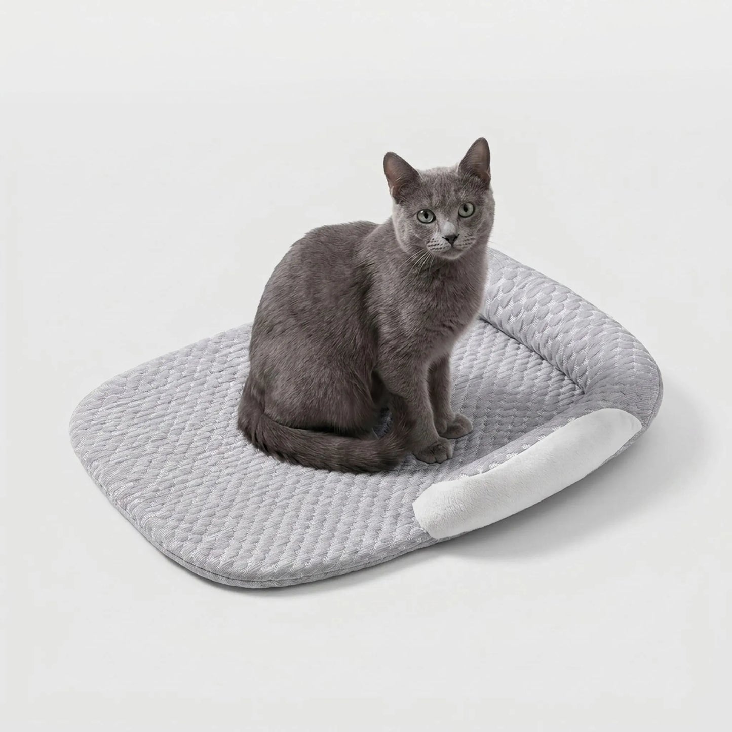 Atmungsaktives Ovales Katzenbett Mit Rand | PurrChill