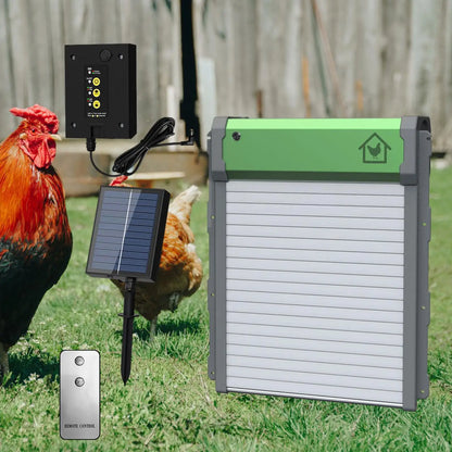 Automatische Hühnerklappe mit Fernbedienung und Lichtsensor | CluckMate