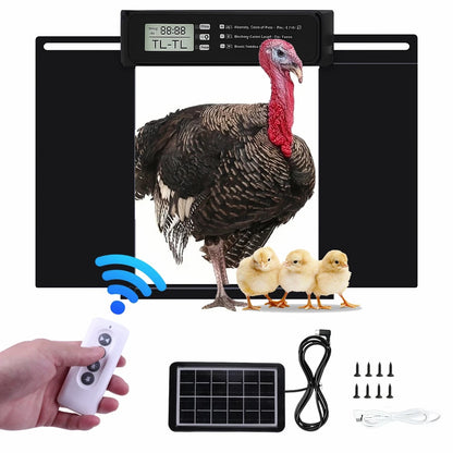 Automatische Hühnerklappe mit Solarpanel und Fernbedienung | HenSlide
