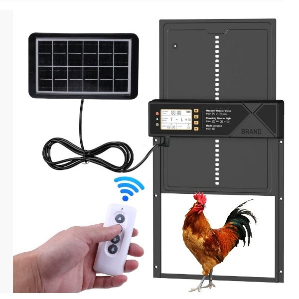 Automatische Hühnerklappe mit Solarpanel und Zeitsensor CoopRay