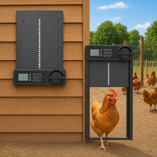 Automatische Hühnerklappe ohne Strom oder Verkabelung | CoopGuard
