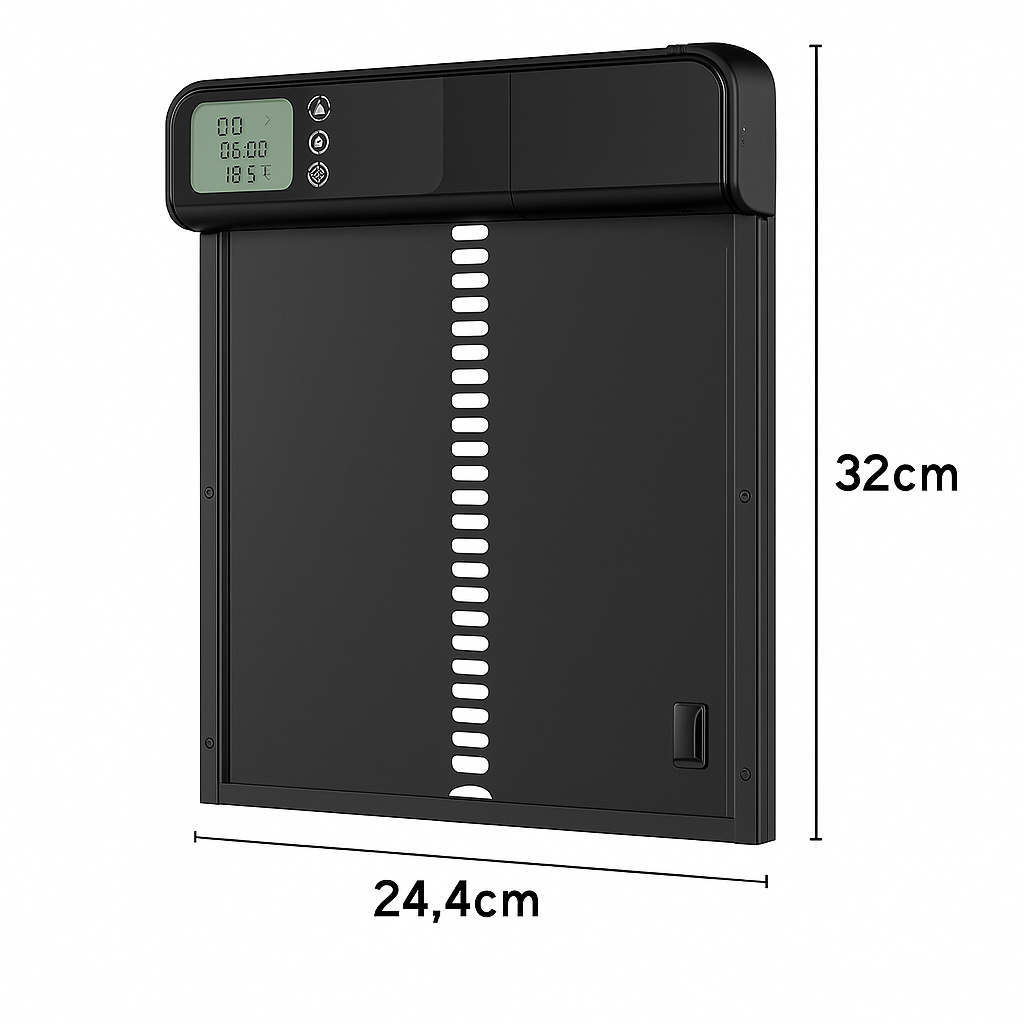 Automatische Hühnerstalltür mit Zeitsteuerung für Auslaufställe | Voltaro