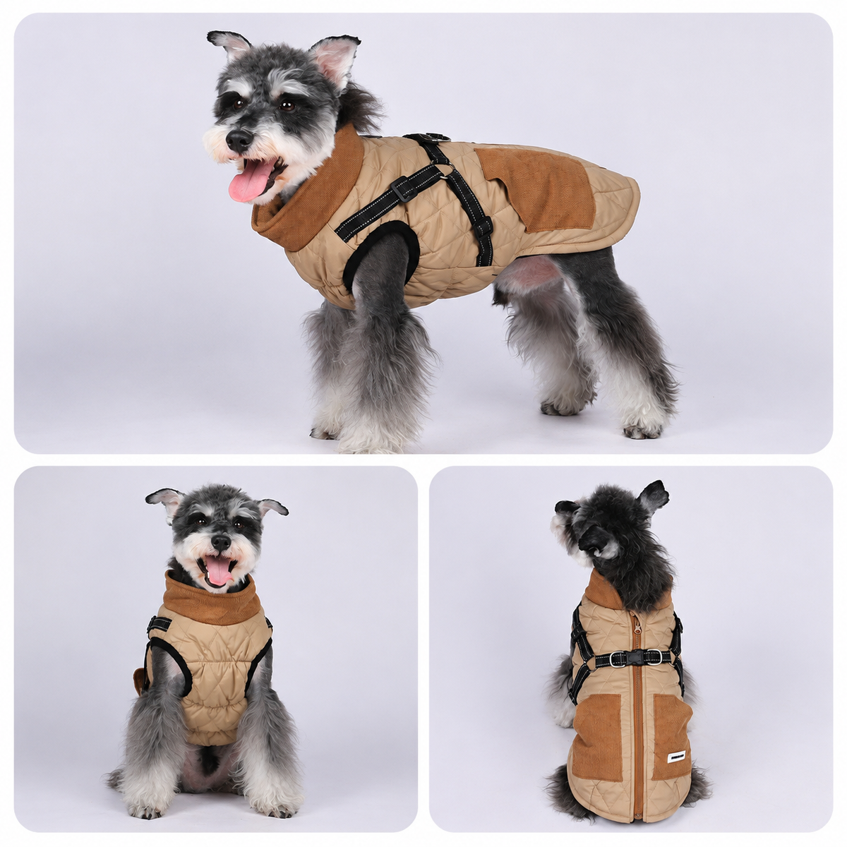 Balto | Hundejacke mit Fleece und Geschirr