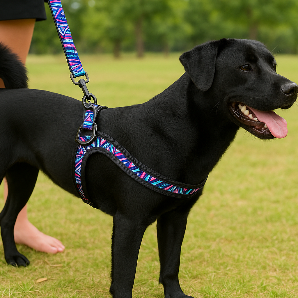 Jolo | Hundegeschirr mit Leine – verstellbar und farbenfroh für kleine und mittelgroße Hunde