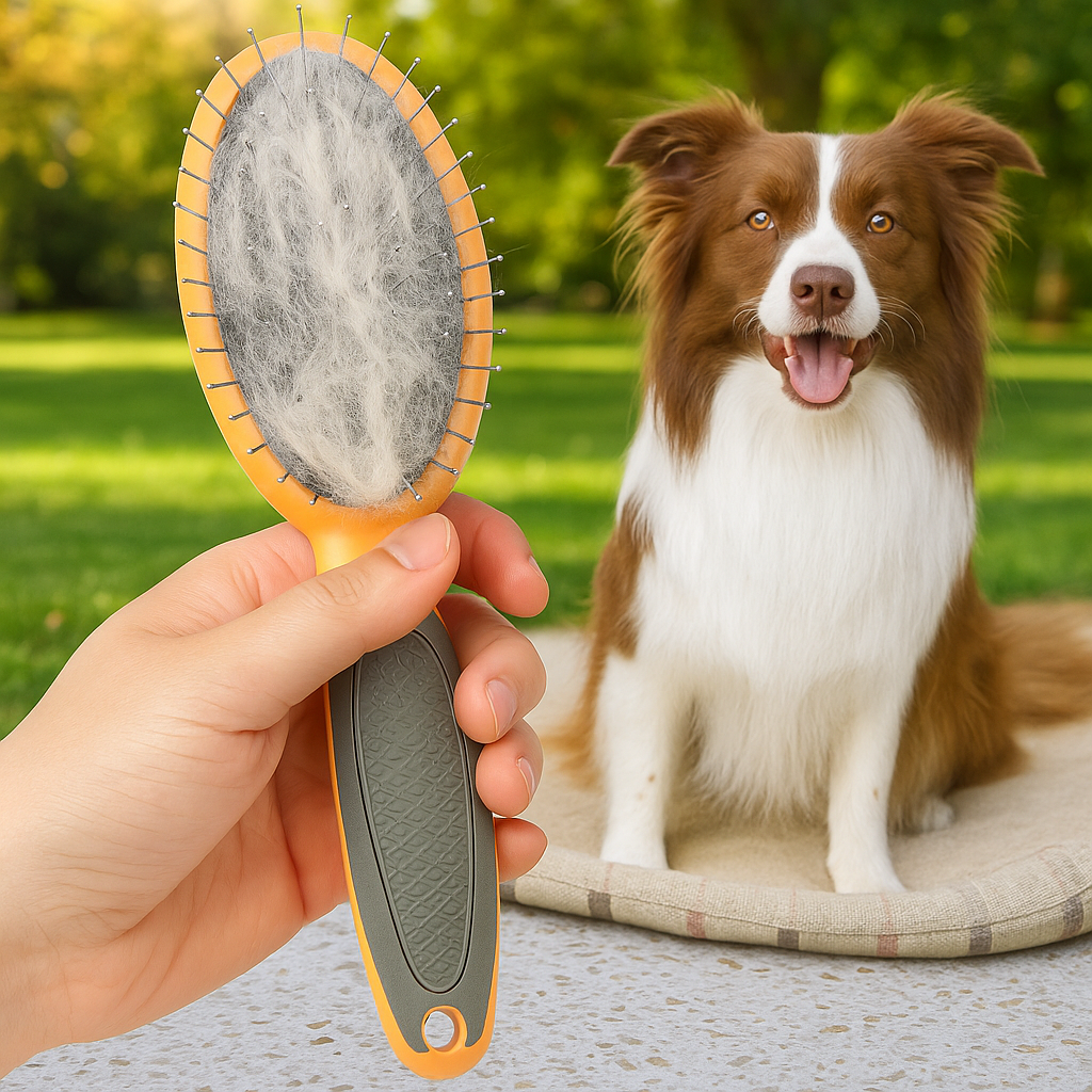 Calo | Zweiseitige Fellbürste für Hunde & Katzen – Für gepflegtes, glänzendes Fell