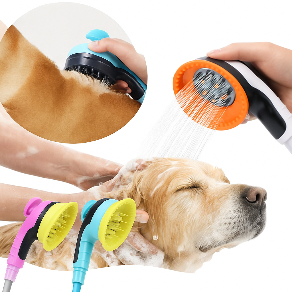 Lala | Duschbürste für Hunde mit Massage – Zur Fellpflege & Reinigung