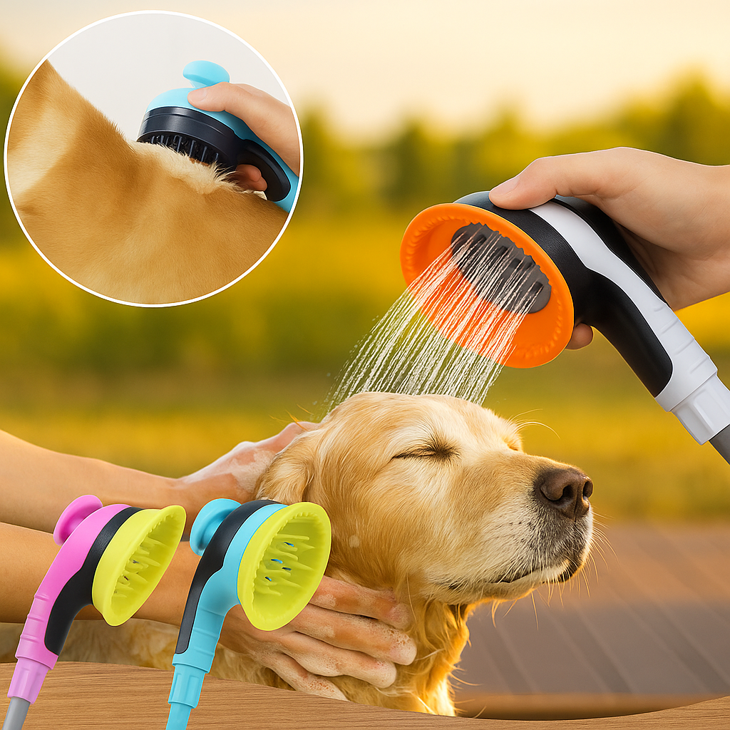Lala | Duschbürste für Hunde mit Massage – Zur Fellpflege & Reinigung