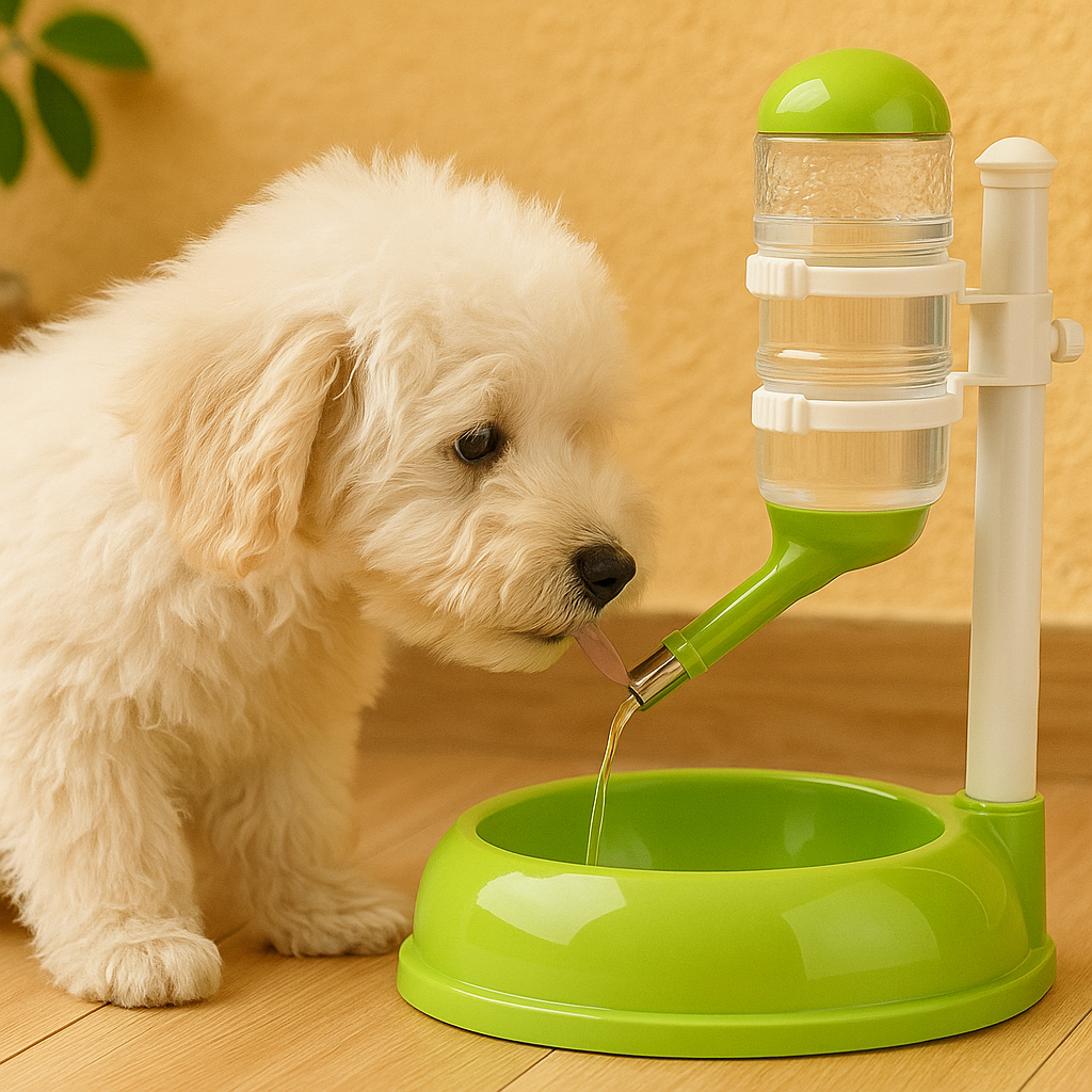 Gary | Automatischer Futter und Wasserspender für Hunde und Katzen mit Doppeltank