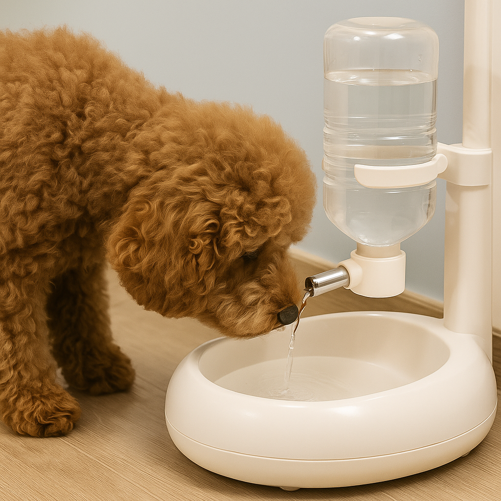 Gary | Automatischer Futter und Wasserspender für Hunde und Katzen mit Doppeltank