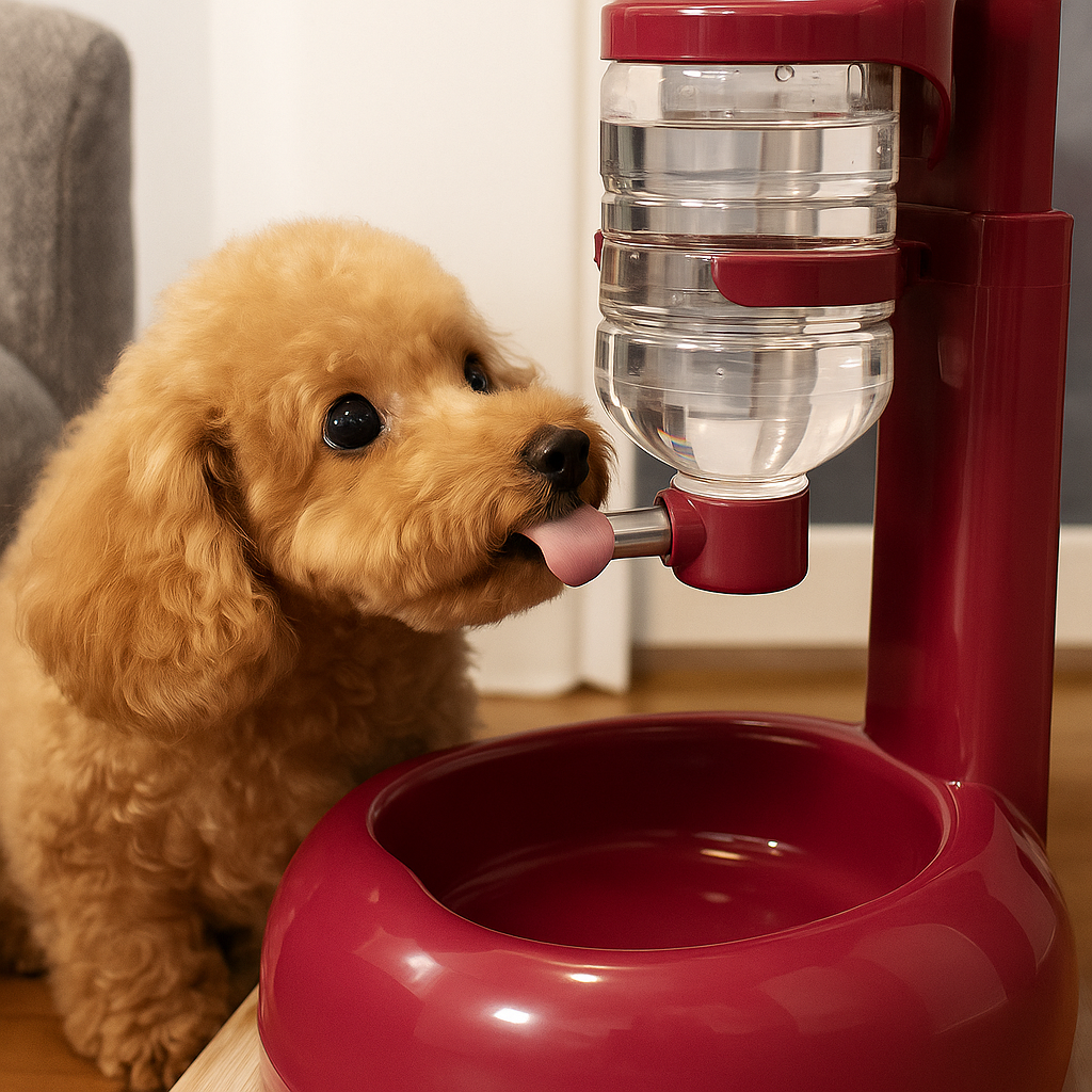 Gary | Automatischer Futter und Wasserspender für Hunde und Katzen mit Doppeltank