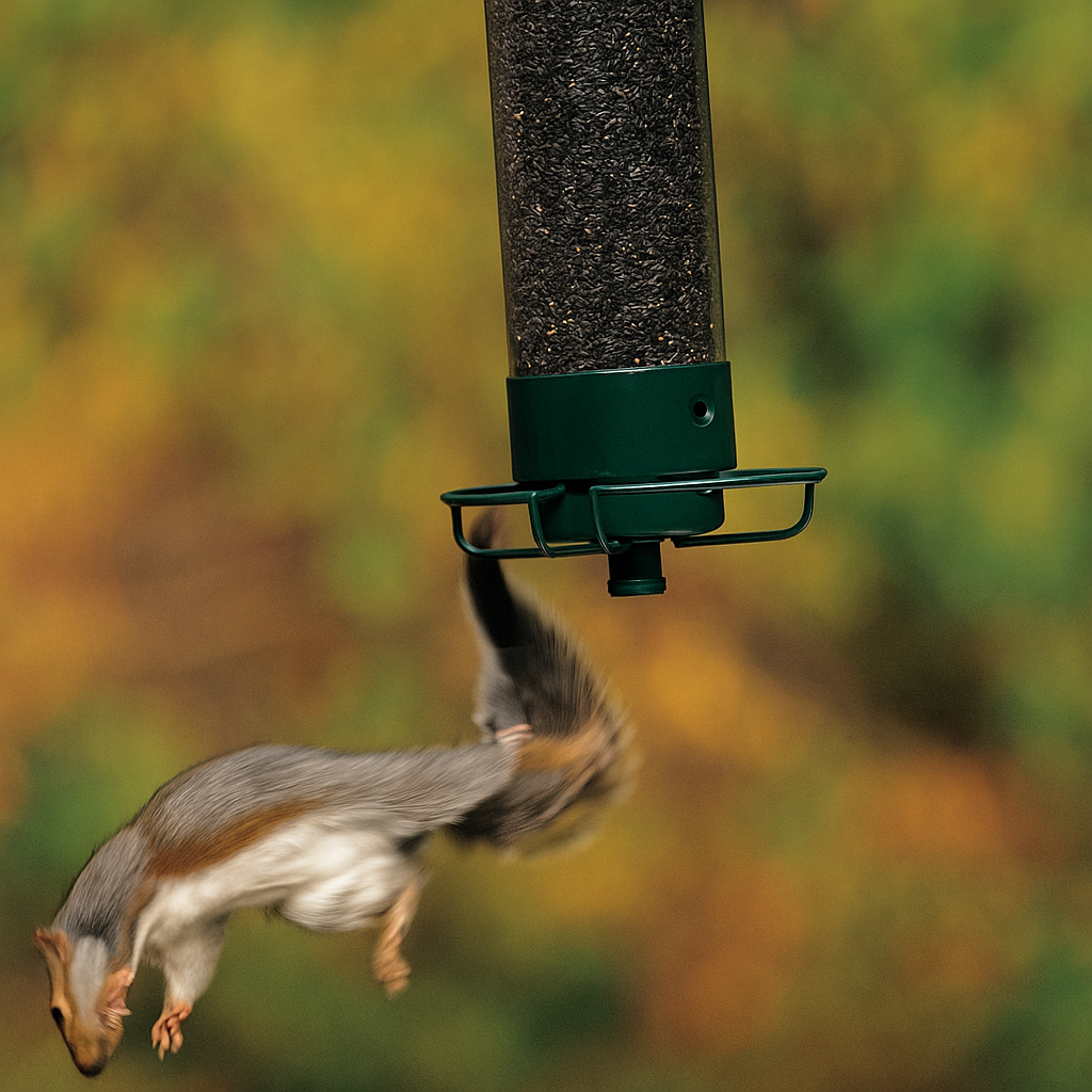Garry | Vogelfutterspender für Garten – Eichhörnchensicher & sauber