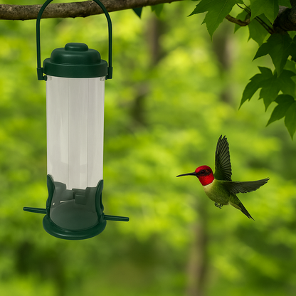 Garry | Vogelfutterspender für Garten – Eichhörnchensicher & sauber