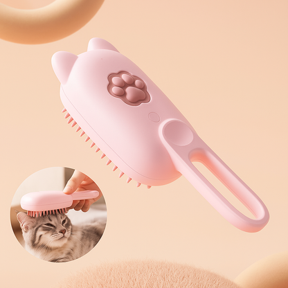 Ruru | Elektrische Stylingbürste mit Katzenohren-Design für sanfte Fellpflege