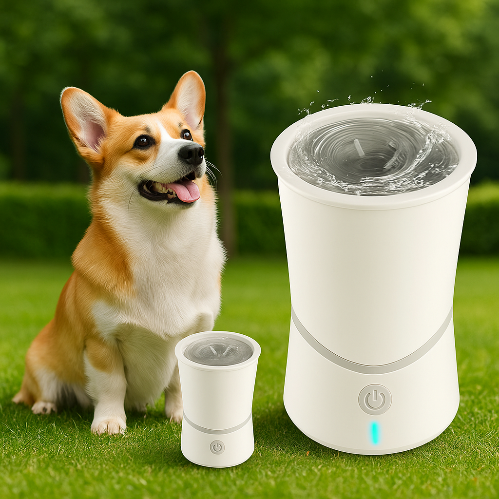 Toto | Elektrischer Hundepfotenreiniger mit 360° Bürstensystem zur sanften Reinigung