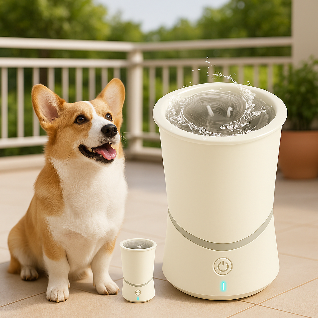 Toto | Elektrischer Hundepfotenreiniger mit 360° Bürstensystem zur sanften Reinigung