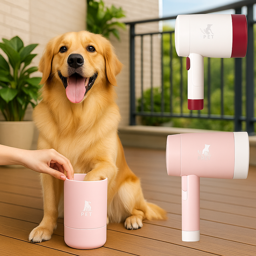 Larry | Hundepfotenreiniger elektrisch mit Trocknung & sanfter Reinigung