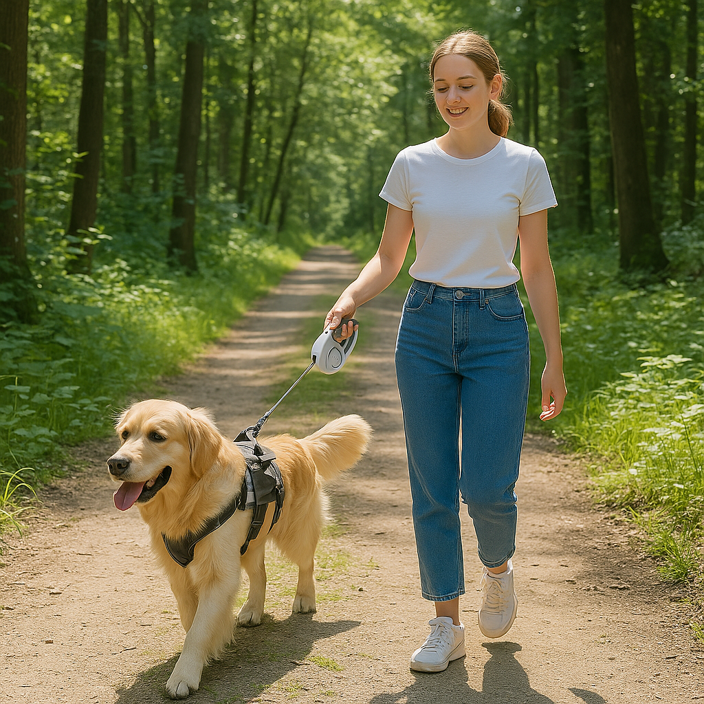 Carazo | Hundeleine mit 360° drehbarem Griff & Aufrollfunktion Für alle Hunde