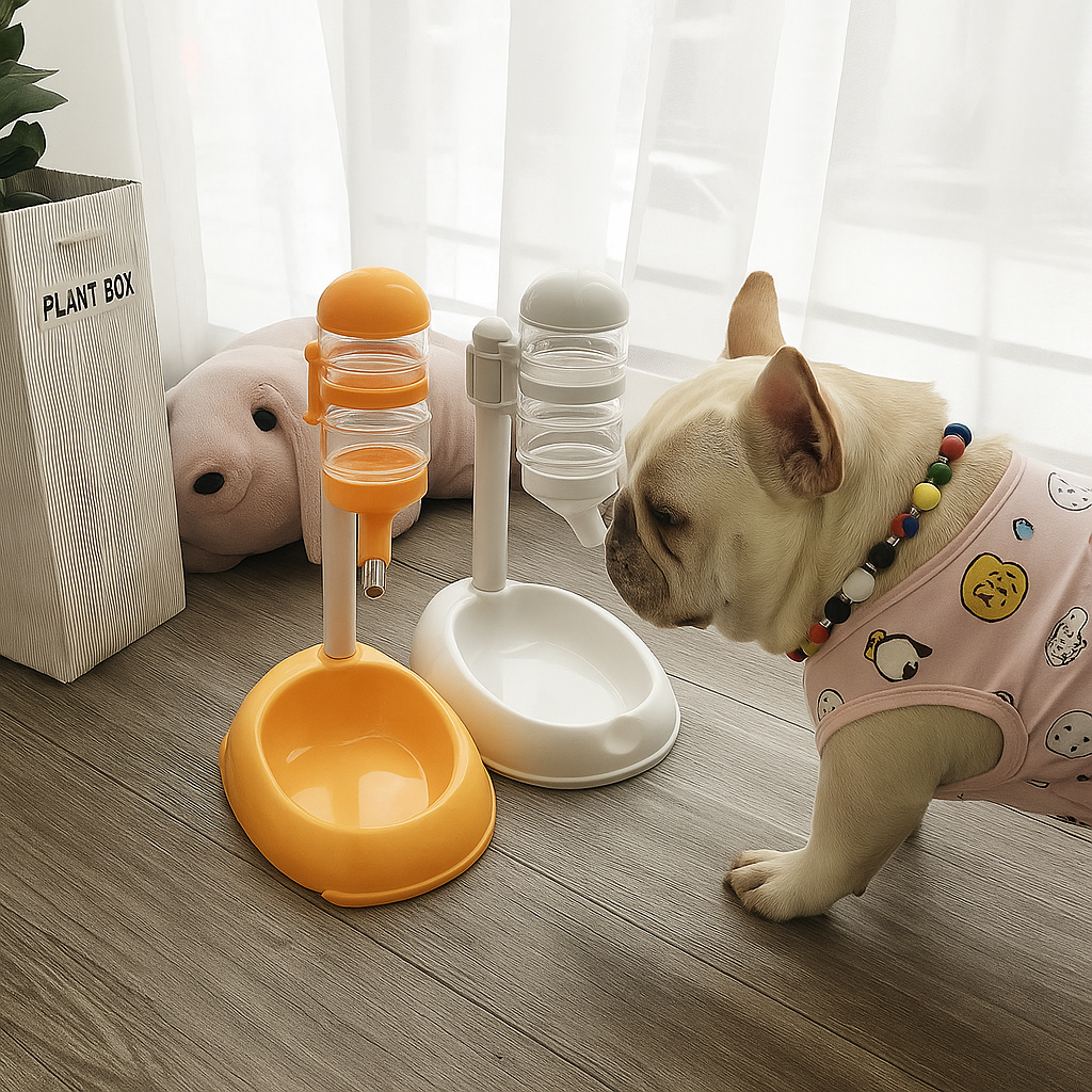 Gary | Automatischer Futter und Wasserspender für Hunde und Katzen mit Doppeltank