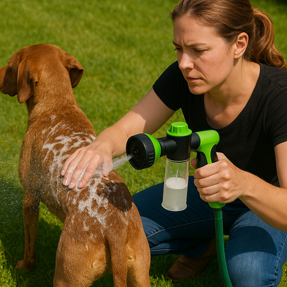 Taily | Duschkopf für Hunde mit variabler Wasserstrahlkontrolle