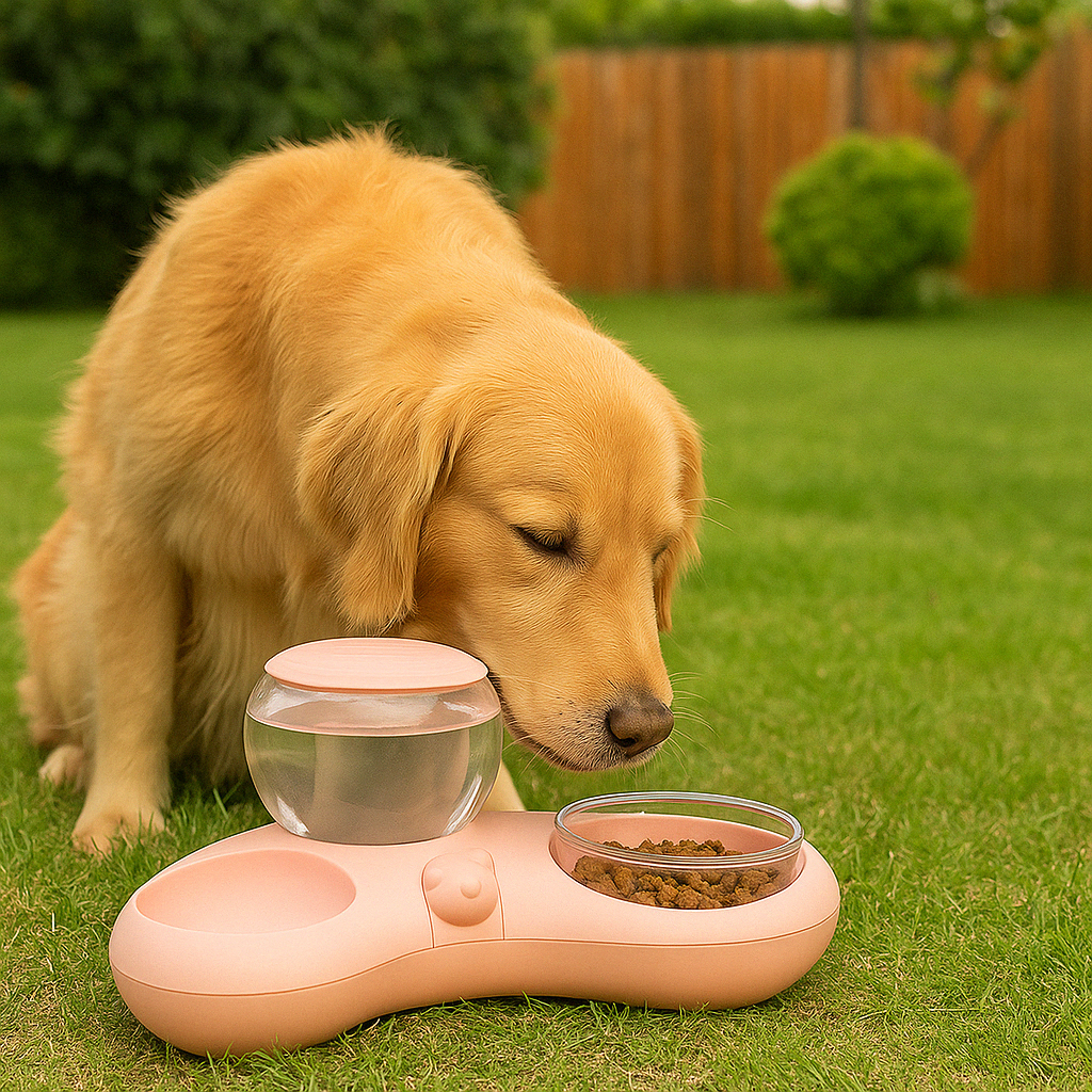 Zazu | Futter- und Wassernapf mit automatischer Wasserzufuhr für Haustiere