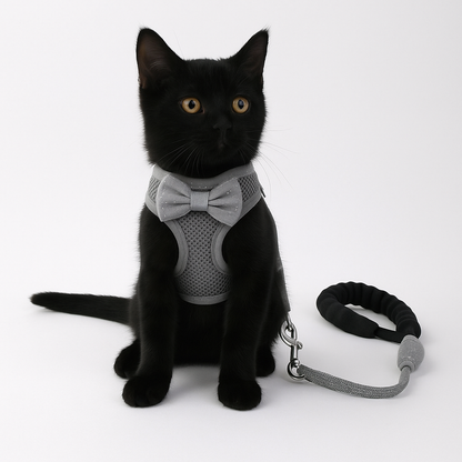 Alfie | Katzengeschirr mit Leine für Spaziergänge - Einstellbare Passform