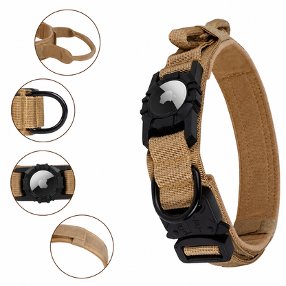 Conrad | Taktisches Hundehalsband mit Airtag-Halterung