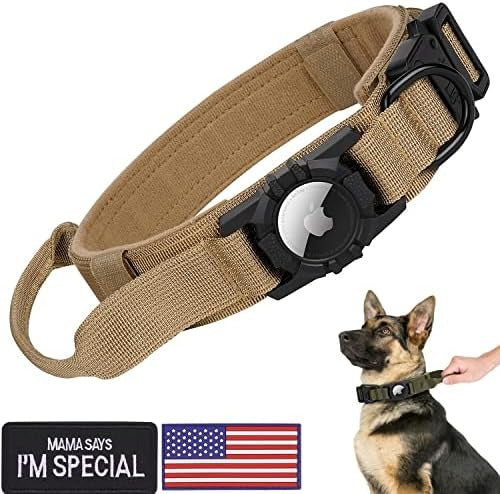 Conrad | Taktisches Hundehalsband mit Airtag-Halterung