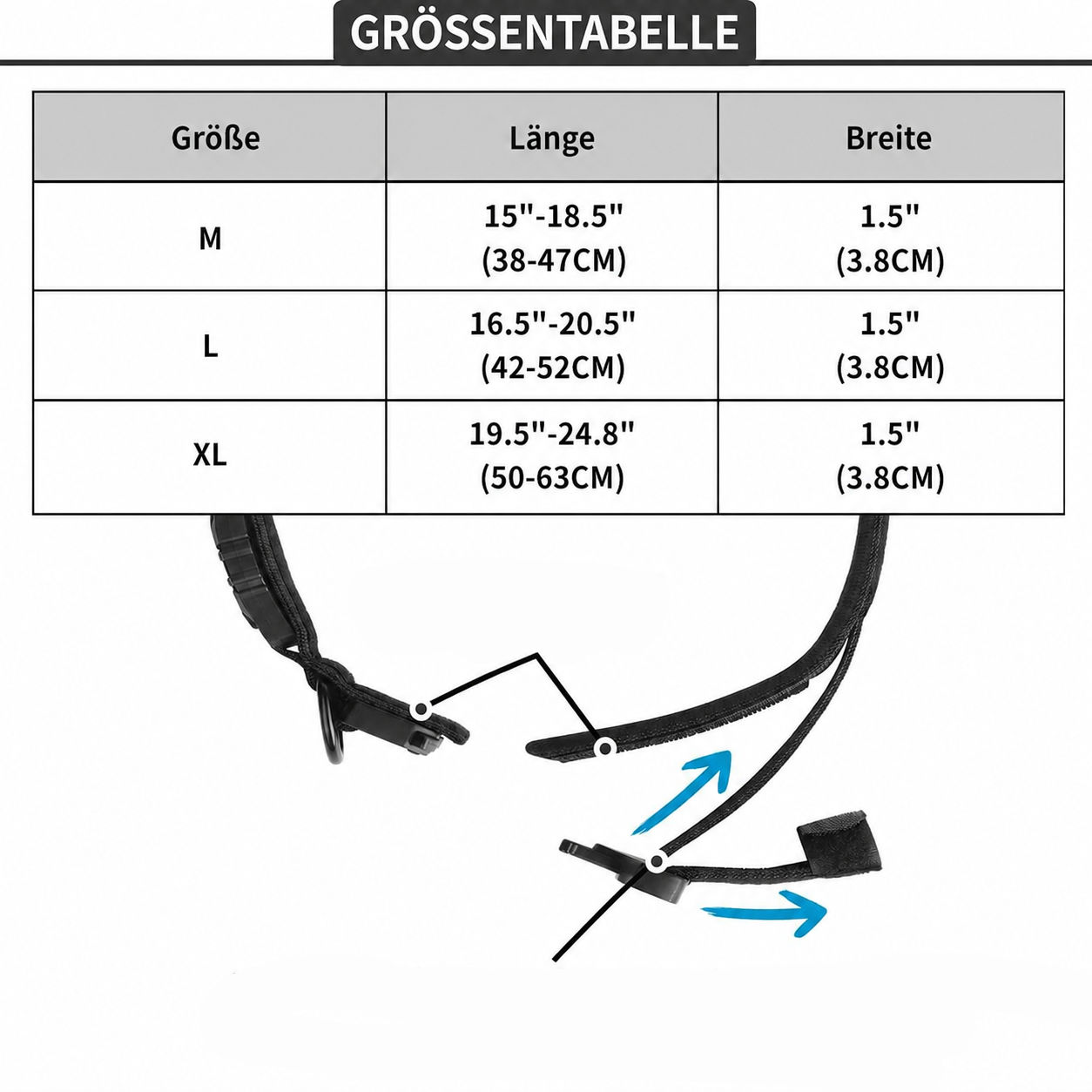 Conrad | Taktisches Hundehalsband mit Airtag-Halterung
