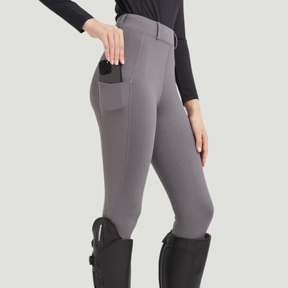 Damen Reithose mit Vollsilikonbesatz und hohem Bund | Ravelo