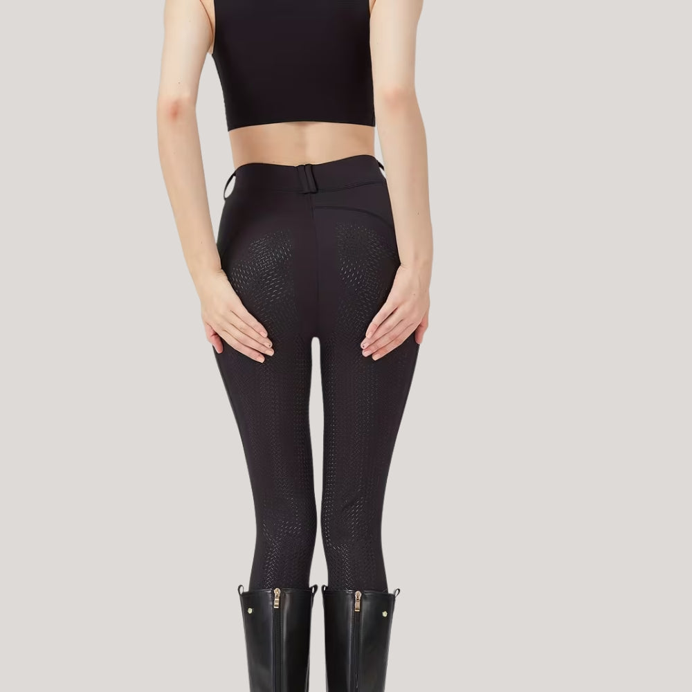 Damen Reithose mit Vollsilikonbesatz und hohem Bund | Ravelo