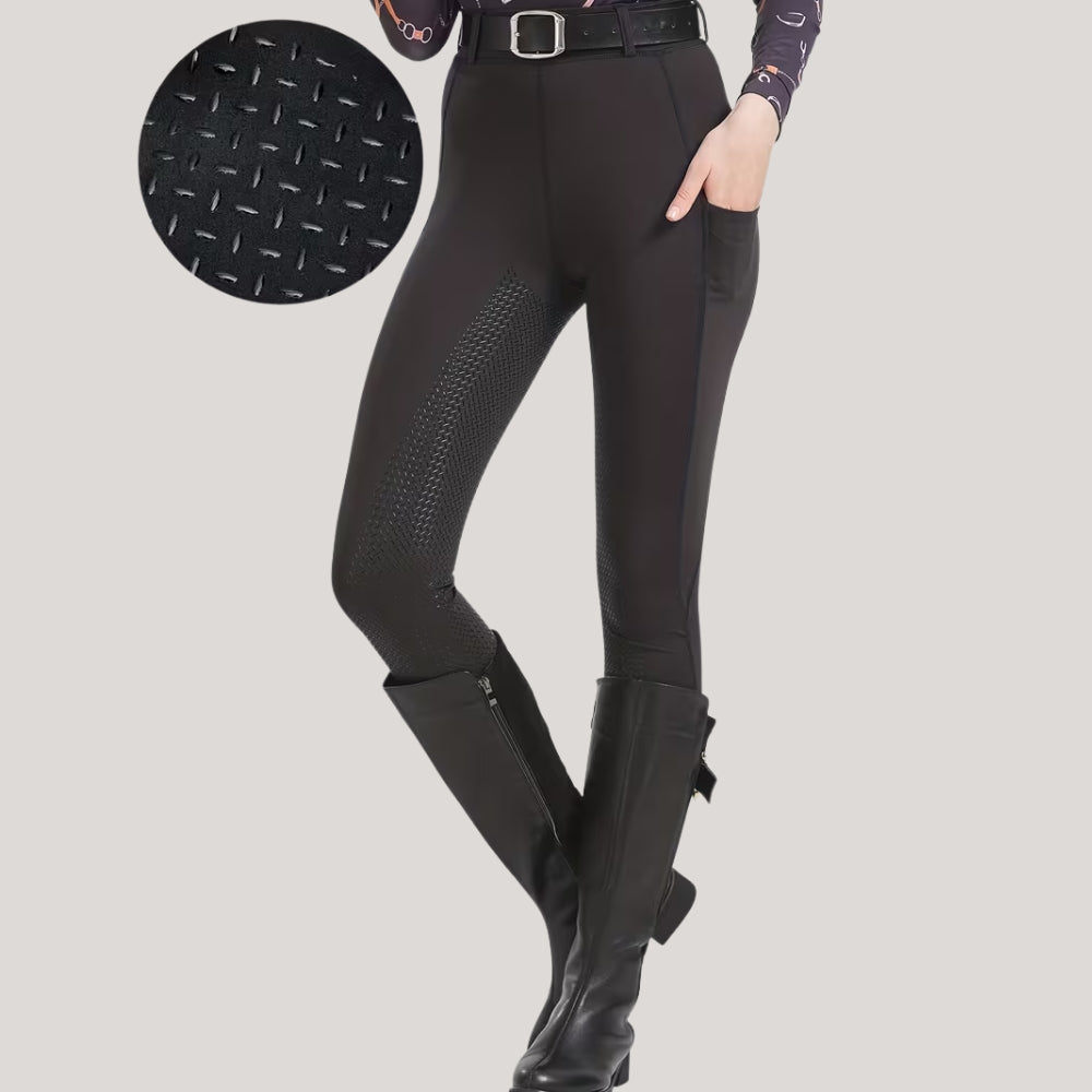 Damen Reithose mit Vollsilikonbesatz und hohem Bund | Ravelo
