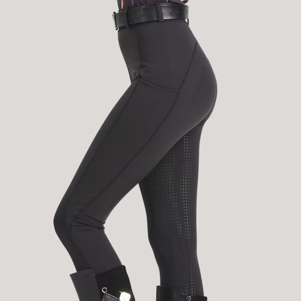 Damen Reithose mit Vollsilikonbesatz und hohem Bund | Ravelo