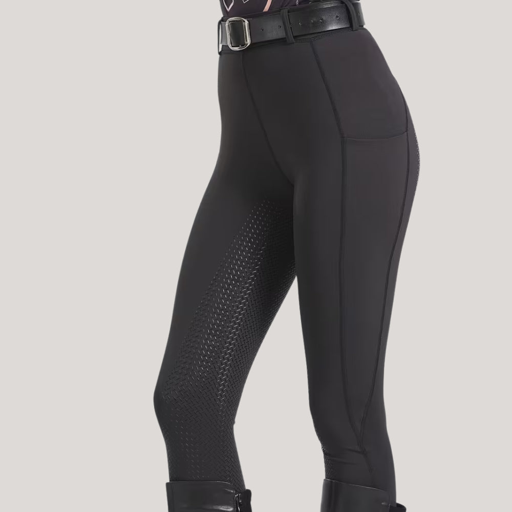 Damen Reithose mit Vollsilikonbesatz und hohem Bund | Ravelo