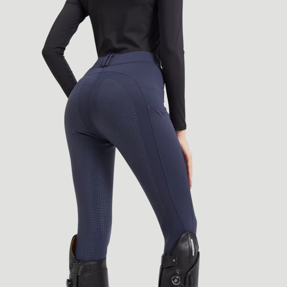Damen Reithose mit Vollsilikonbesatz und hohem Bund | Ravelo