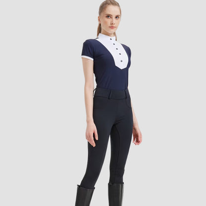 Damen Reitshirt Kurzarm Schnell Trocknend Sommer | Galzira