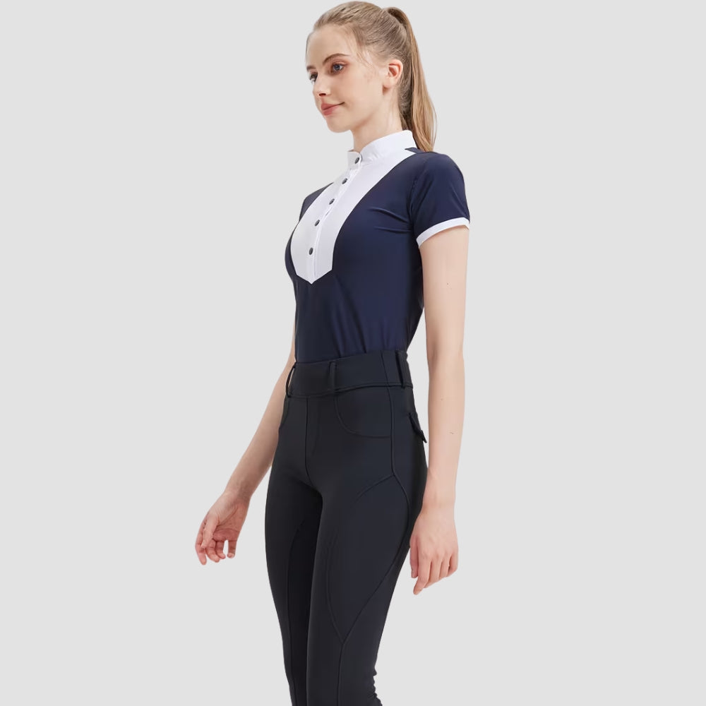 Damen Reitshirt Kurzarm Schnell Trocknend Sommer | Galzira
