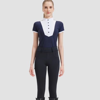 Damen Reitshirt Kurzarm Schnell Trocknend Sommer | Galzira