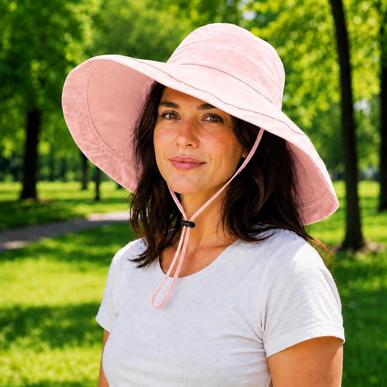 Damen Sommerhut UPF 50+ UV wendbar für Hundespaziergänge | Zorven