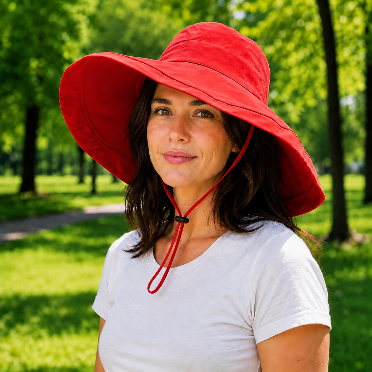 Damen Sommerhut UPF 50+ UV wendbar für Hundespaziergänge | Zorven