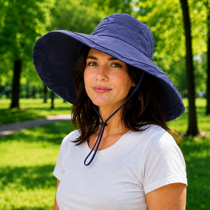 Damen Sommerhut UPF 50+ UV wendbar für Hundespaziergänge | Zorven