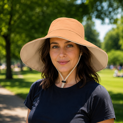 Damen Sonnenhut UPF 50+ UV fuer sonnige Hundespaziergaenge | Kervon